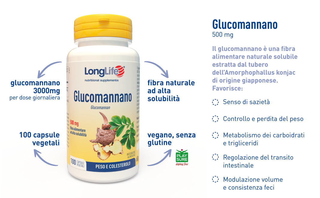 Glucomannano 100 capsule