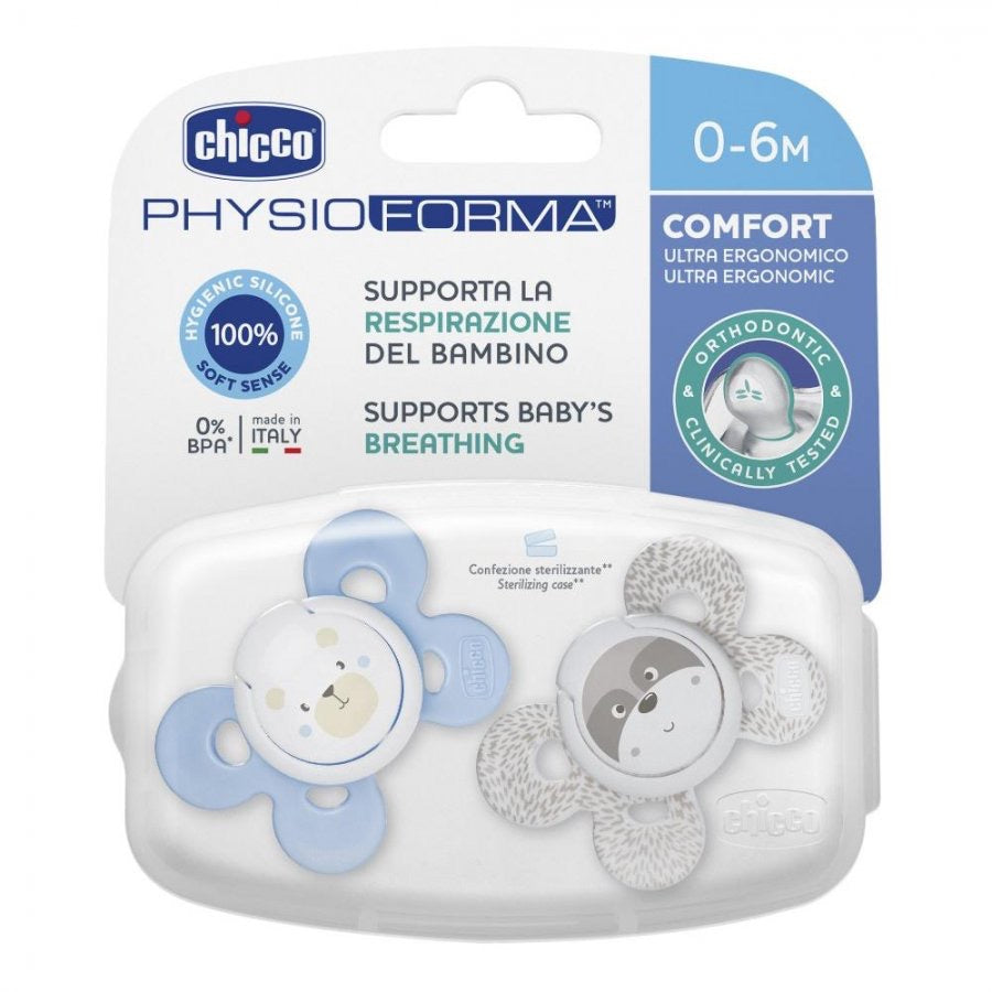 PhysioForma Comfort Succhietto in Silicone 0-6 mesi 2 pezzi