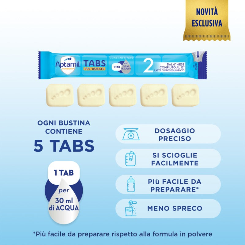 Nutribiotik Tabs 2 Latte di Proseguimento 21 bustine da 5 tabs pre-dosate